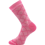 Obrázek z VOXX Ponožky silné dvouvrstvé z merino FORCE s ionty stříbra RŮŽOVÉ 