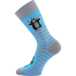Obrázek z BOMA Ponožky společenské KR 111 s obrázkem Krtka MIX 2 barevné (3 páry) 