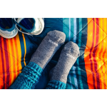 Obrázek z VOXX Ponožky dámské zimní NARVIK s merinem a alpakou PETROLEJOVÉ 