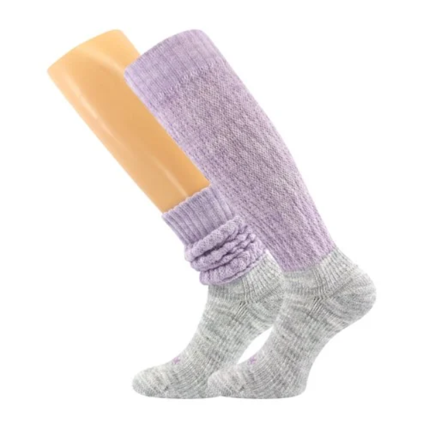 Obrázek z VOXX Ponožky dámské zimní NARVIK s merinem a alpakou SVĚTLE FIALOVÉ 