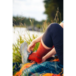 Obrázek z VOXX Ponožky dvouvrstvé s jemným lemem WANAK z merino vlny TMAVĚ ORANŽOVÉ 