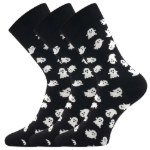 Obrázek z LONKA Ponožky společenské vtipné DEVIVE s obrázky DUCHŮ (3 páry) 