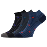 Obrázek z LONKA Ponožky dámské krátké bavlněné FAXI mix B (3 páry) 