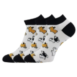 Obrázek z LONKA Ponožky barevné DEWOW s obrázky PEJSKŮ (3 páry) 