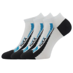 Obrázek z VOXX Ponožky krátké slabé REX 19 bavlněné BÍLÉ (3 páry) 