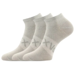 Obrázek z VOXX Ponožky dámské krátké slabé REX 20 s bavlnou ŠEDÉ (3 páry) 