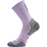 Obrázek z VOXX Ponožky dětské slabé z merino OPTIMALIK s ionty stříbra SVĚTLE FIALOVÉ (3 páry) 