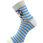 Obrázek z BOMA Ponožky dámské LEYKA obrázkové MIX A s pejsky (3 páry) 