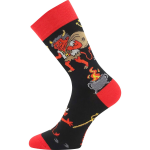 Obrázek z LONKA Ponožky unisex mikulášské TREPIFAJXL s obrázky ČERTŮ (3 páry) 