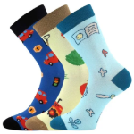 Obrázek z BOMA Ponožky dětské KAITO s obrázky CHLAPECKÉ mix A (3 páry) 