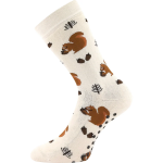 Obrázek z BOMA Ponožky dětské froté SIBIŘ 08 ABS s obrázky DÍVČÍ (3 páry) 