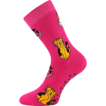 Obrázek z BOMA Ponožky dětské froté SIBIŘ 08 ABS s obrázky DÍVČÍ (3 páry) 