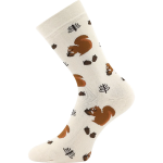 Obrázek z BOMA Ponožky dětské froté SIBIŘ 08 s obrázky DÍVČÍ (3 páry) 
