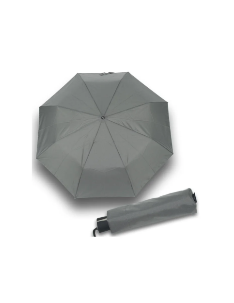 Obrázek z DOPPLER Mini Fiber Uni - dámský šedý skládací deštník šedá 