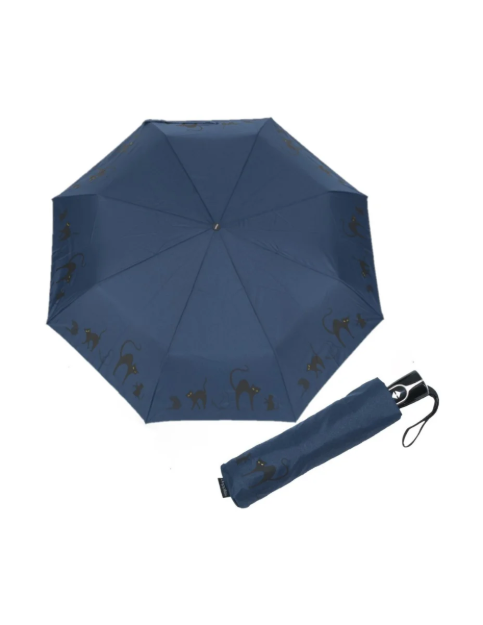 Obrázek z DOPPLER Fiber Magic Cats - dámský plně automatický deštník modrá 