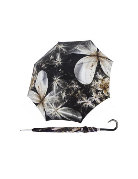Obrázek z DOPPLER MANUFAKTUR Elegance Boheme Magnolia - dámský luxusní deštník s potiskem květů magnolie 