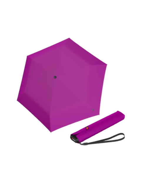 Obrázek z KNIRPS US.050 BERRY - lehký dámský skládací plochý deštník růžová 