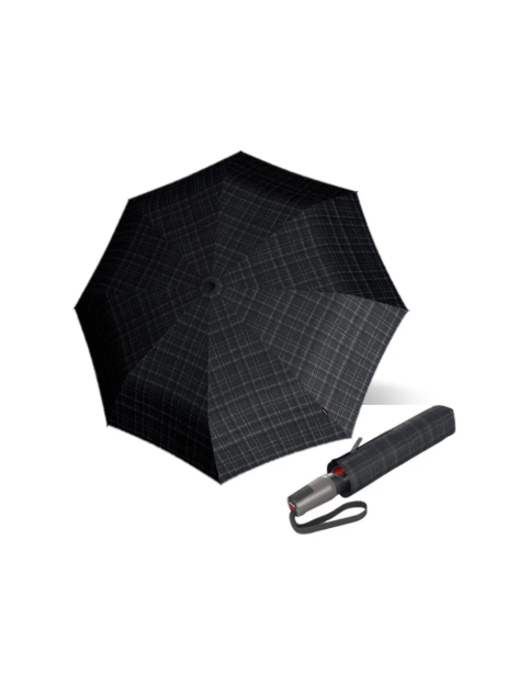 Obrázek z KNIRPS T.400 PRINTS CHECK - elegantní pánský plně automatický deštník 