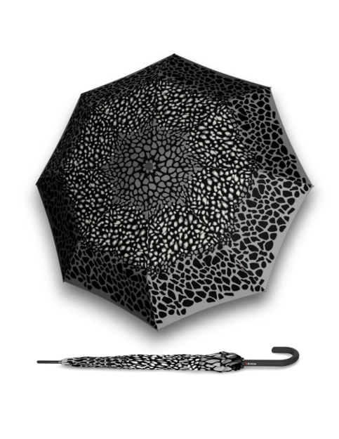 Obrázek z KNIRPS T.760 ANIMAL STONE - elegantní holový vystřelovací deštník šedá 