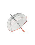 Obrázek z DERBY Hit Long Automatik Transparent - průhledný dámský vystřelovací holový deštník transparentní 