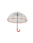 Obrázek z DERBY Hit Long Automatik Transparent - průhledný dámský vystřelovací holový deštník transparentní 