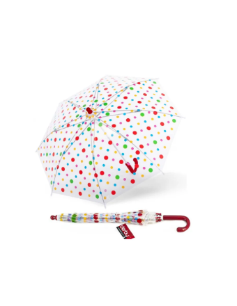 Obrázek DERBY Kids Sky Transparent - průhledný dětský holový deštník transparentní