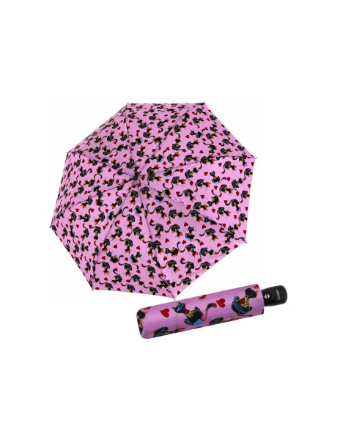 Obrázek DOPPLER Fiber Magic Cat Lover AC – dámský plně automatický deštník růžová