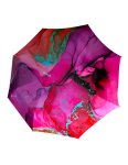 Obrázek z DOPPLER Carbonsteel Long AC MARBLE PINK - dámský holový vystřelovací deštník vícebarevný 