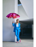 Obrázek z DOPPLER Carbonsteel Long AC MARBLE PINK - dámský holový vystřelovací deštník vícebarevný 