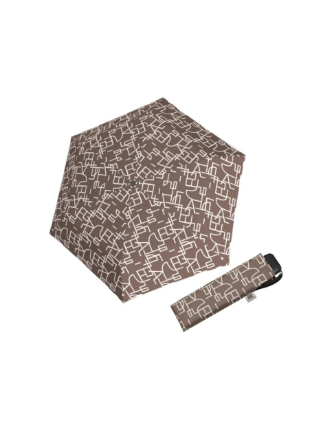 Obrázek z DOPPLER Carbonsteel Mini Slim CLARITY - dámský skládací deštník béžová 