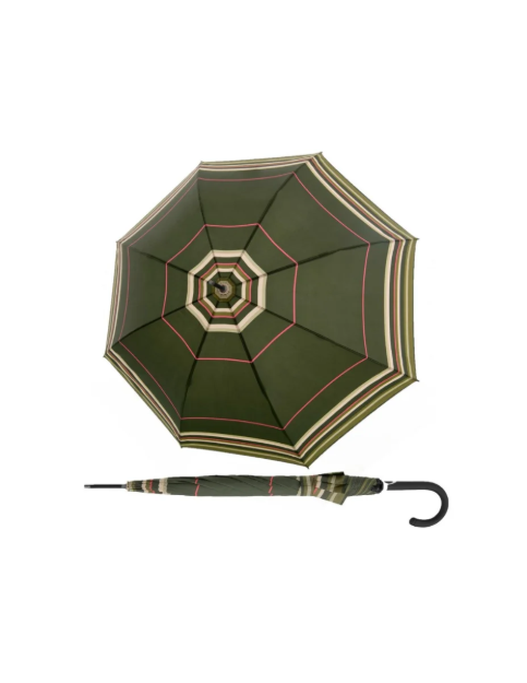 Obrázek z DOPPLER Fiber Flex AC Camoustripe - dámský holový vystřelovací deštník zelená 