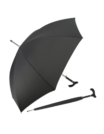 Obrázek DOPPLER Steel Arnold Automatic Fritzgriff - pánský holový vystřelovací deštník šedá