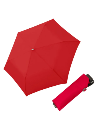 Obrázek DOPPLER Carbonsteel Mini Slim uni - dámský skládací deštník červená