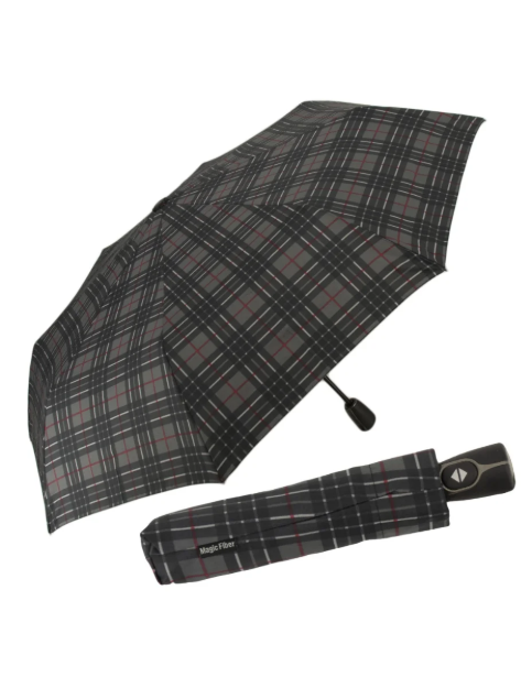 Obrázek z DOPPLER Magic Fiber Check - dámský plně automatický deštník vícebarevný 