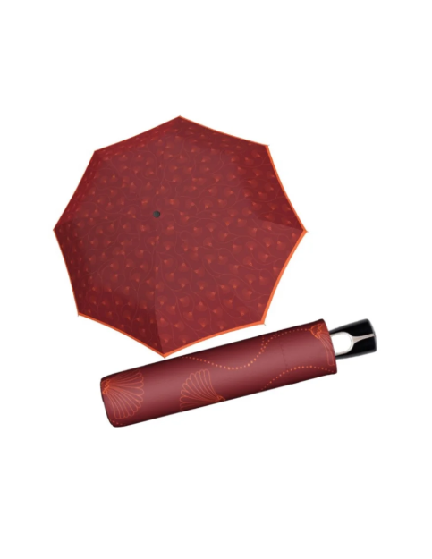 Obrázek z DOPPLER Fiber Mini Style - dámský skládací deštník vínová 