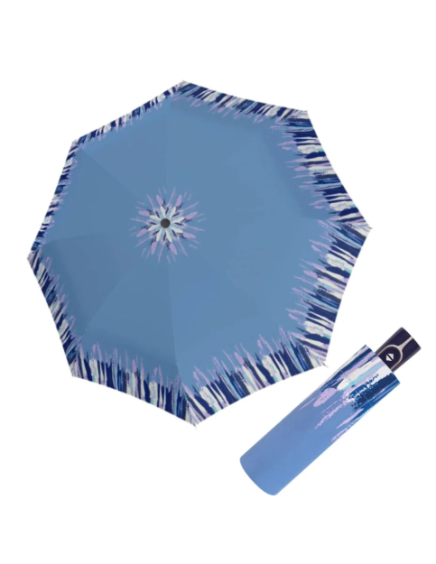 Obrázek z DOPPLER Fiber Magic Style - dámský plně automatický deštník modrá 