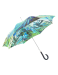 Obrázek z DOPPLER MANUFAKTUR Elegance Boheme Pappagallo - dámský luxusní deštník s potiskem vícebarevný 