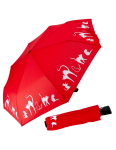 Obrázek z DOPPLER Fiber Magic Cats - dámský plně automatický deštník červená 