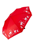 Obrázek z DOPPLER Fiber Magic Cats - dámský plně automatický deštník červená 