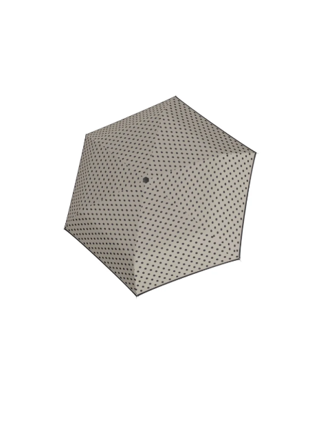 Obrázek z DERBY Hit Mini Flat Dots - dámský skládací deštník šedá 