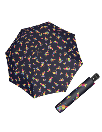Obrázek DOPPLER Fiber Magic Rainbow Cat AC – dámský plně automatický deštník vícebarevný