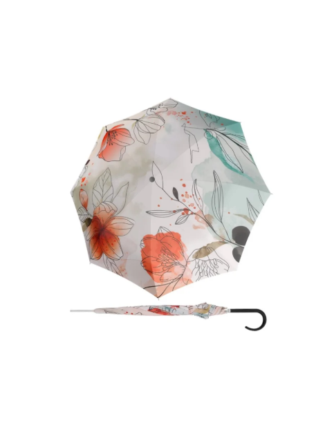 Obrázek z DOPPLER Carbonsteel Long AC Floral - dámský holový vystřelovací deštník vícebarevný 
