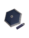 Obrázek z DOPPLER Fiber Havanna Timeless Blue Hahnentritt - dámský skládací deštník modrá 