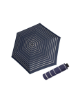 Obrázek z DOPPLER Fiber Havanna Timeless Blue Stripes - dámský skládací deštník modrá 