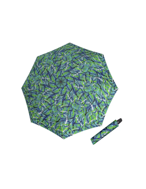 Obrázek z DERBY Hit Magic Moving Lines Blue - dámský plně automatický deštník zelená 