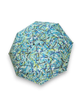 Obrázek z DERBY Hit Mini Moving Lines Blue - dámský skládací deštník zelená 