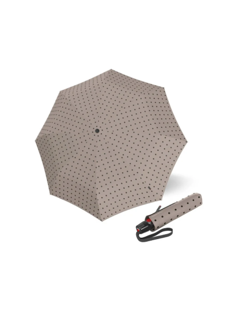 Obrázek z KNIRPS T.200 Kelly Taupe - elegantní plně automatický deštník hnědá 