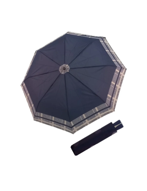 Obrázek z DOPPLER Fiber Mini Timeless - dámský skládací deštník modrá 