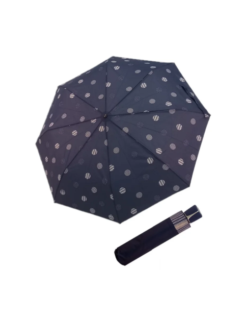 Obrázek z DOPPLER Fiber Mini Timeless - dámský skládací deštník modrá 