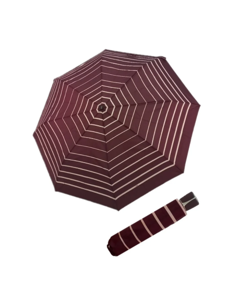 Obrázek z DOPPLER Fiber Mini Timeless - dámský skládací deštník vínová 